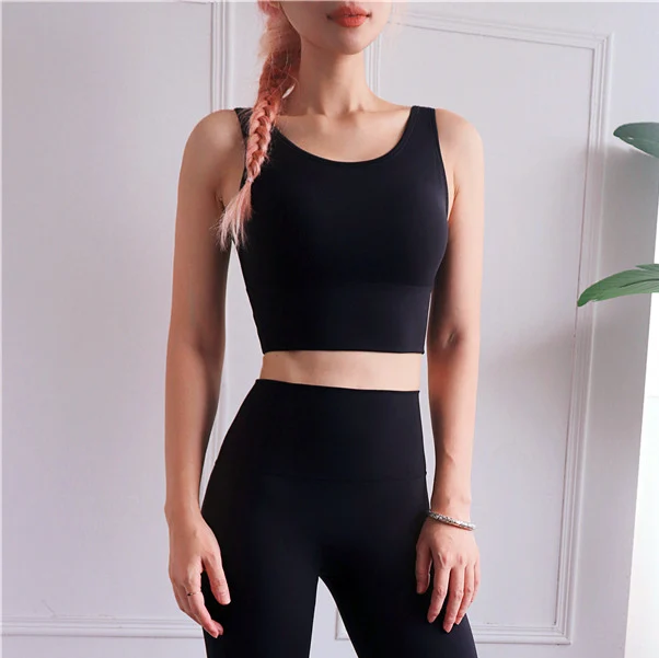 Wholesale Apparel Stretched Women Hollow Sports Out Beauty Back Cool Dry Yoga Bra High Impact Custom Logo Fitness Sportswear Bra