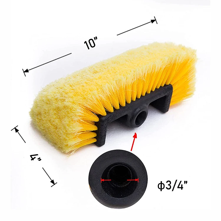Wholesale water flow car cleaning brush soft bristle car wash brushes high pressure water flow