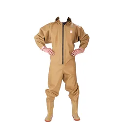 breathable thickened full body wader with gloves fishing equipment for workers