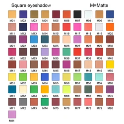 Cosmetic makeup  vegan empty custom eyeshadow palette packaging make your own brand empty eye shadow palette