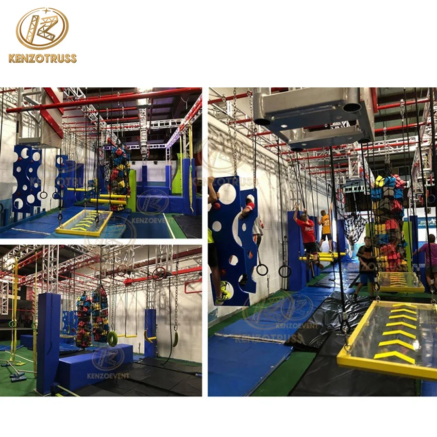Indoor Outdoor Playground Ninja Warrior Obstacle Course Gym Equipment for Kids and Adults