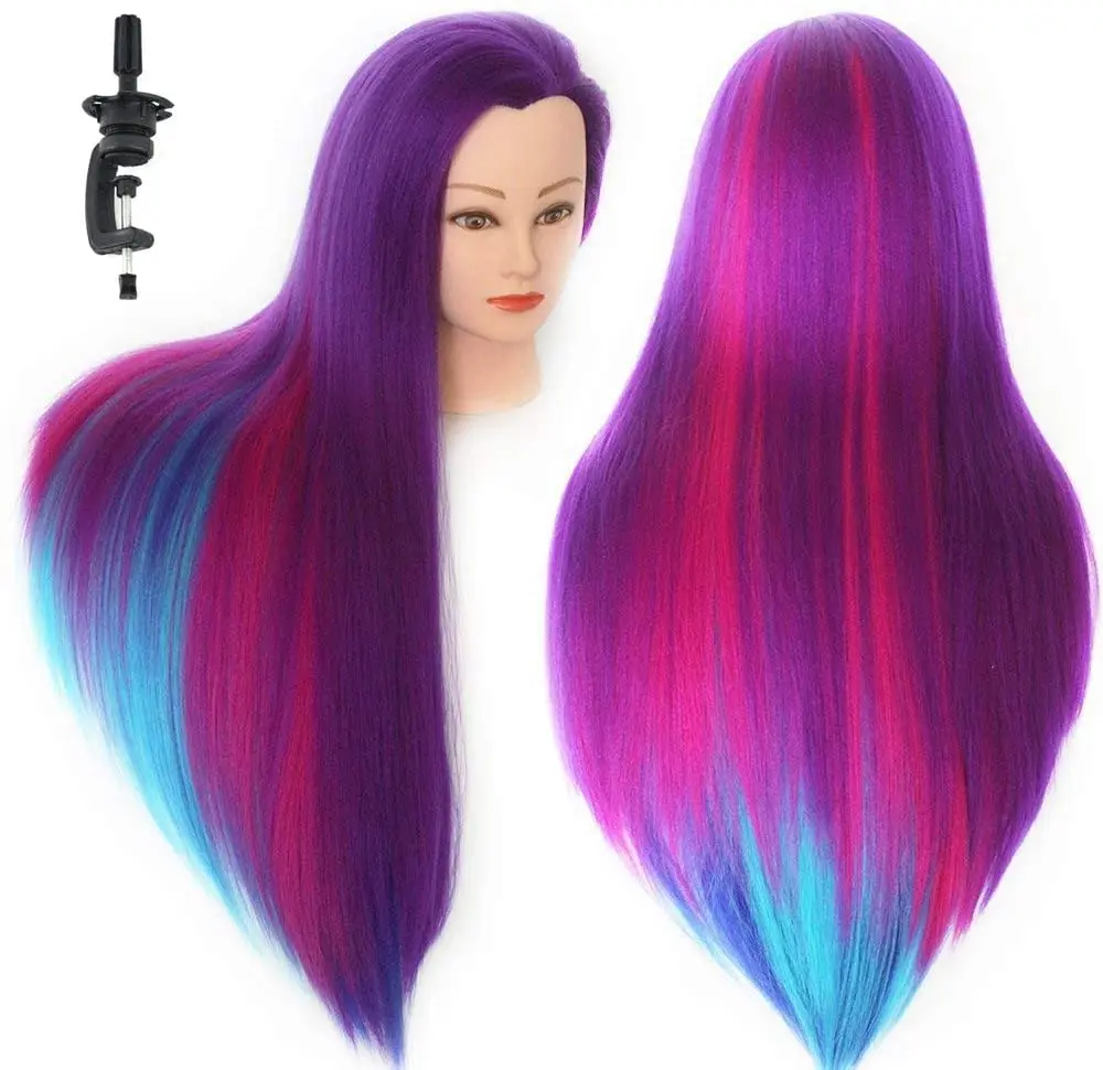 Factory wholesale price female model head salon barber shop hairdresser training hair