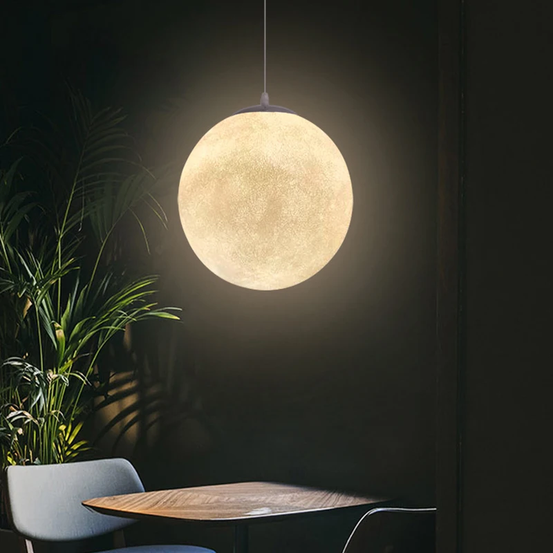 Crystal Ball Chandelier Restaurant Decoration Pendant Lamp Moon Chandelier 3 Headset Chandelier
