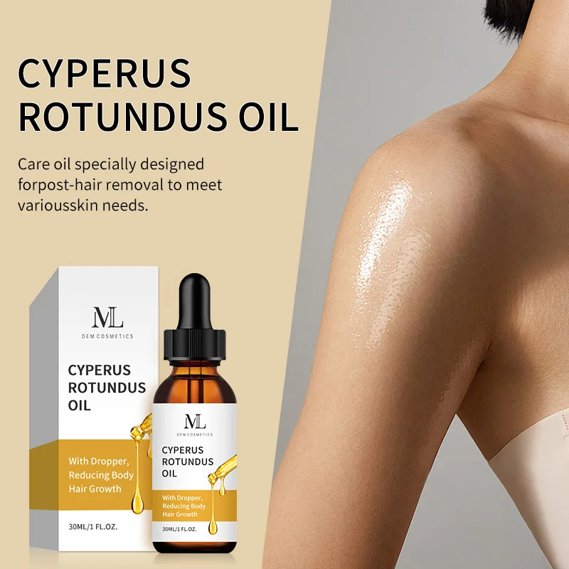MLXL OEM Cosmetics Factory Supply Organic Body Hair Removal Oil 100% Pure Natural Cyperus Rotundus Oil