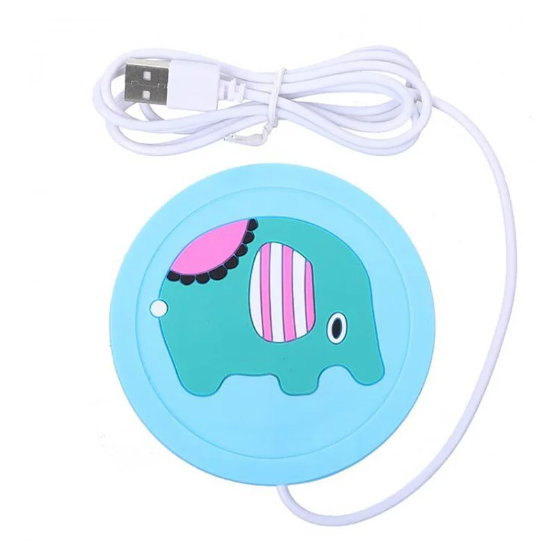 USB Cartoon Heating Coaster Keep Drink Warm Warmer Thermostatic Coaster 2021