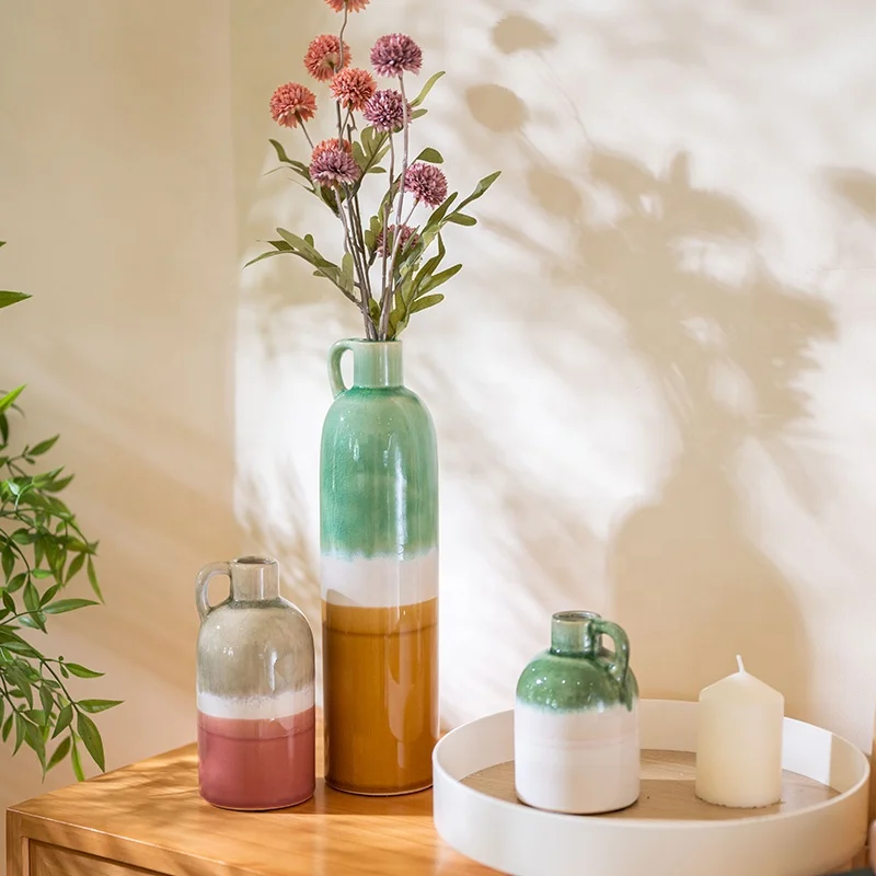 EAGLEGIFTS Colorful Ceramic Vase Floreros De Cermica y Porcelana Sthetische Vasen Fr Blume Blumenvasen Porcelain Vase for Home