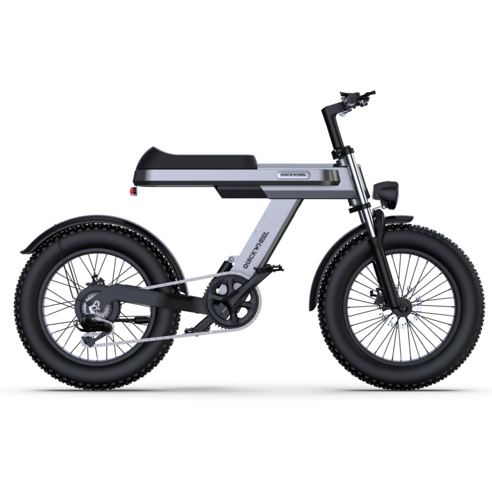 Usa Warehouse Quickwheel C9 7 Speed Electric Mountain Bike 1000W 48V 15Ah Ebike 20 Inch Fat Tire Electric Bicycle(Old)