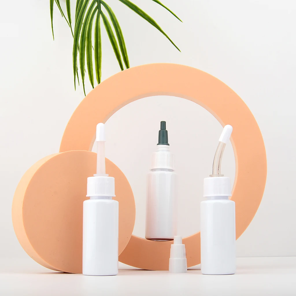 Free Sample Empty Squeezable Ear Liquid Dropper Bottle Pet Dog Cat Ear Drop Cleaning Plastic Bottle With Drop Lid