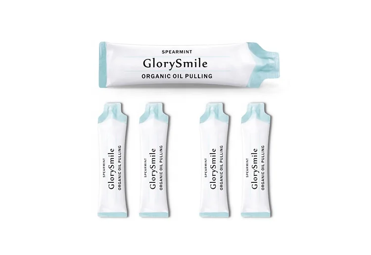 High quality Wholesale OEM logo and design Coconut Oil Pulling 14 Sachets Teeth Natural Charcoal Whitening Set Mint Mouth Wash