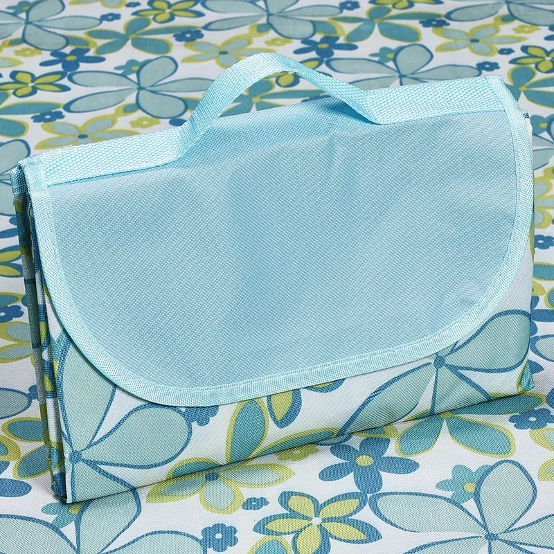 Grey Color Portable Foldable Picnic Mat Outdoor Beach Camping Mat with Pouch