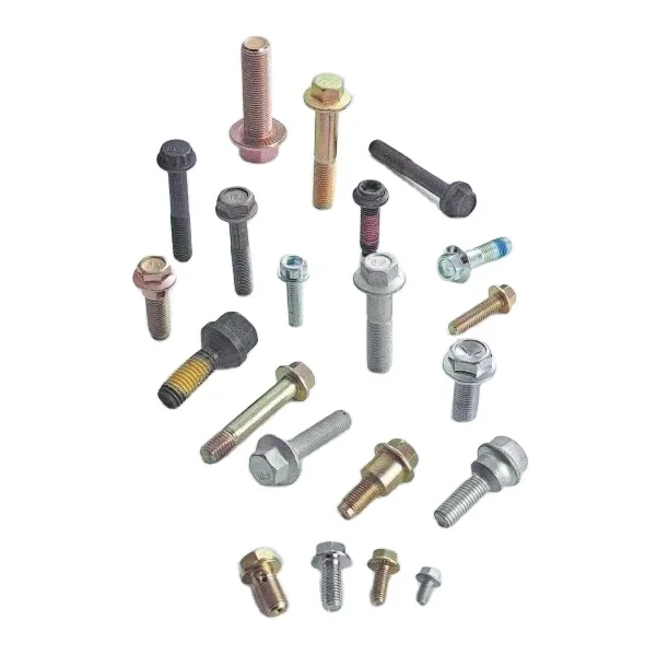 Assorted M10 Steel Brass Plastic Aluminium Nylon Hex Flange Bolts Nuts 16mm Length ISO DIN Standard ISO Finish Packaged in Box