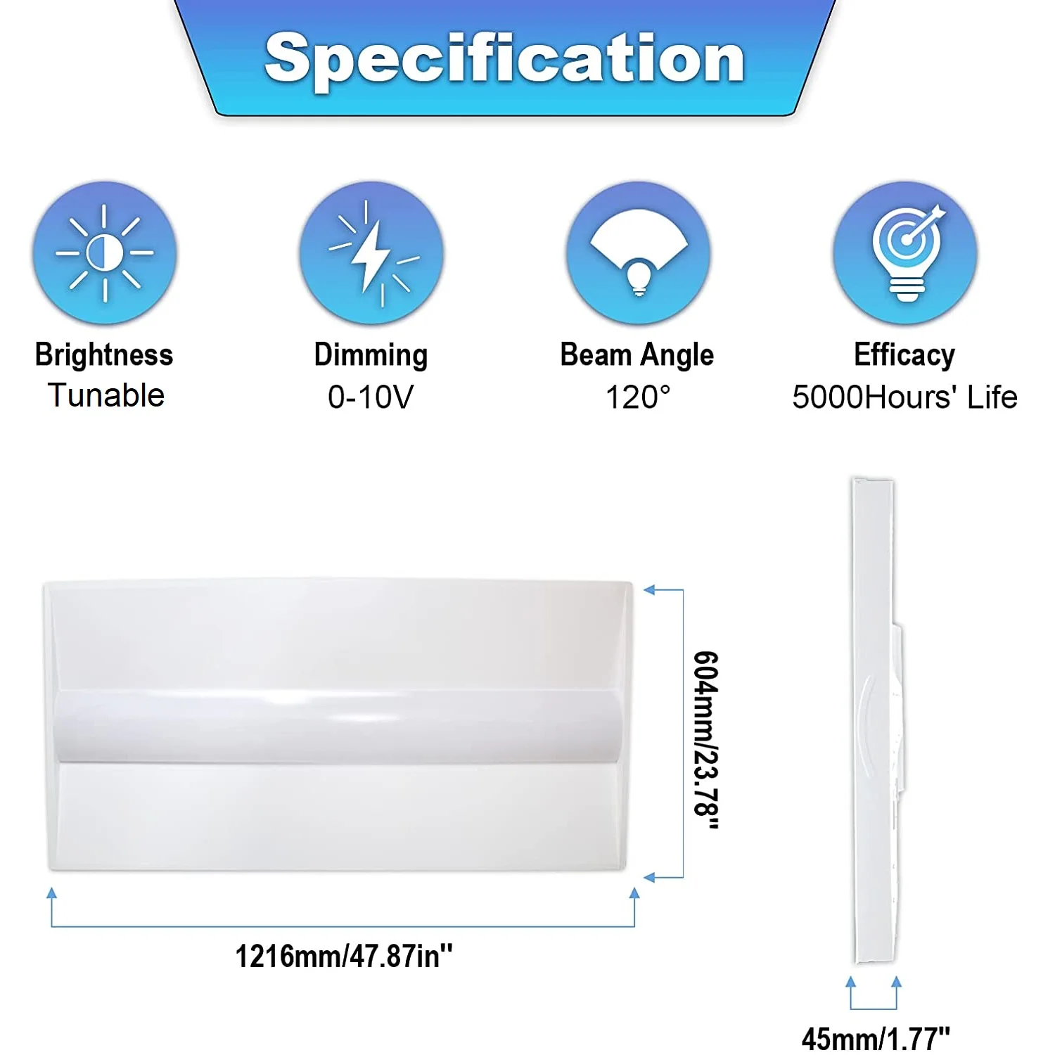 led center basket curved troffer panel light fixture 2 by 2ft 2 by 4 ft CCT power tunable ETL CE SAA drop ceiling office light