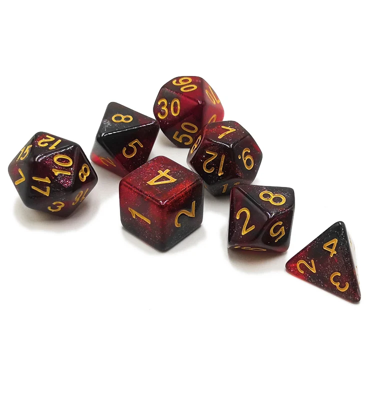 
Custom Colorful Polyhedral Dice Set 