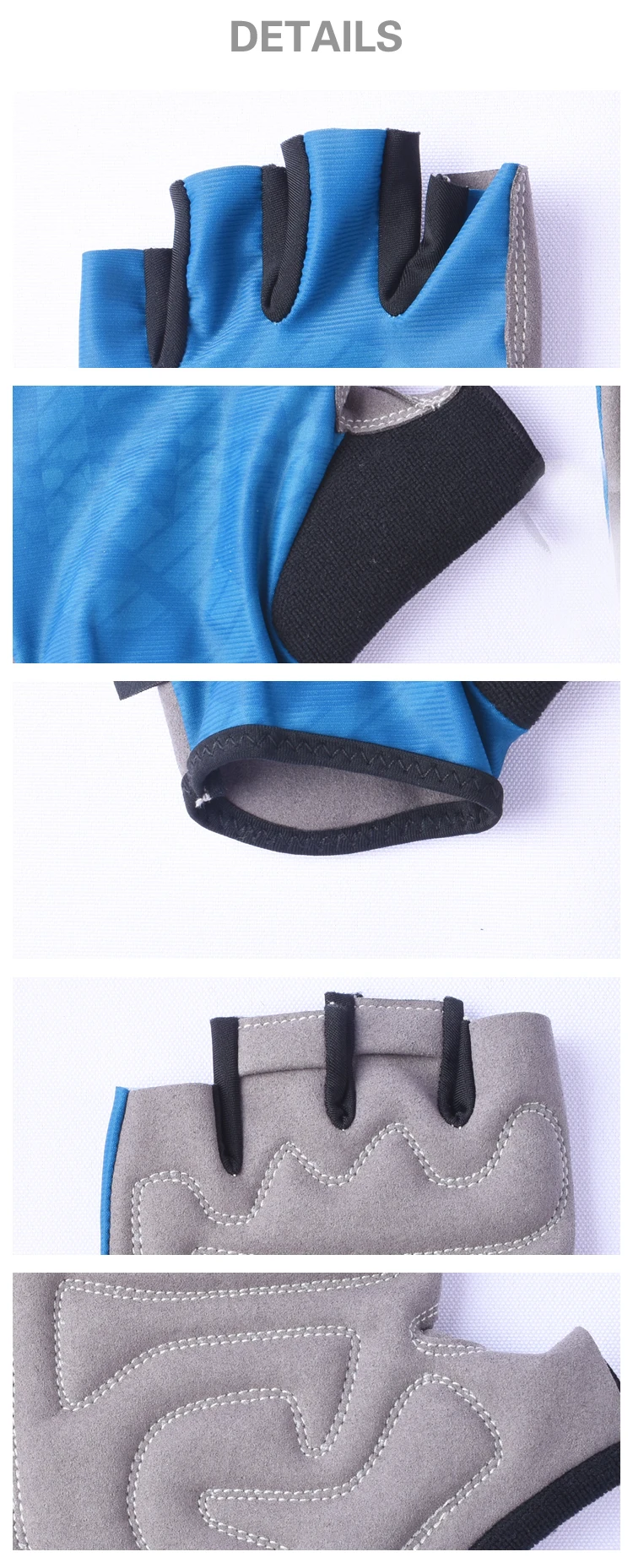 Custom Anti-impact Gel Cycling Half-Finger For Outdoor Sports