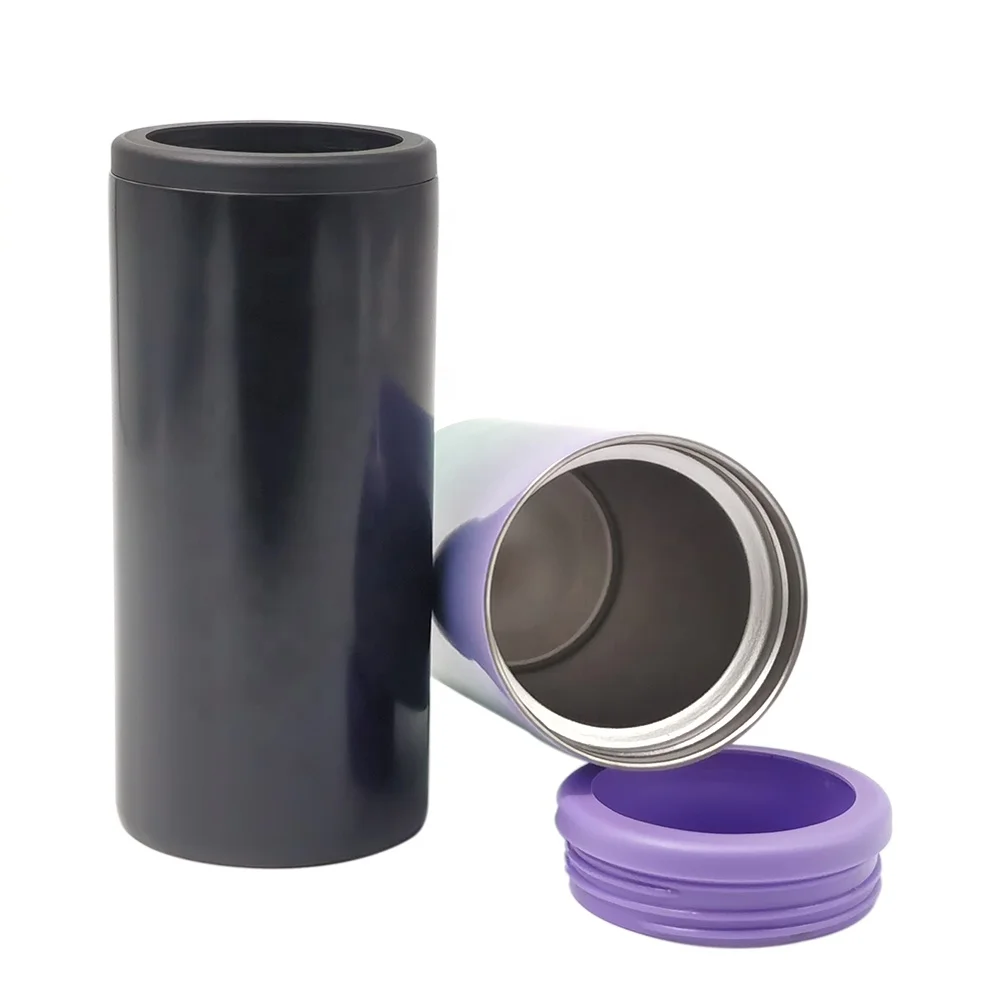 12 oz Stainless Steel Double Wall Insulated Slim Cooler Cup