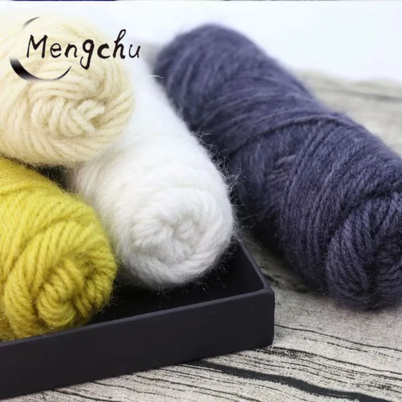 Crochet sweater scarf thread colorful alpaca blended yarn viscose nylon wool cotton cashmere for hand knitting yarn