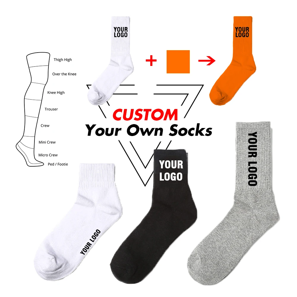 Uron, бесплатный образец, высококачественные мужские носки с индивидуальным логотипом