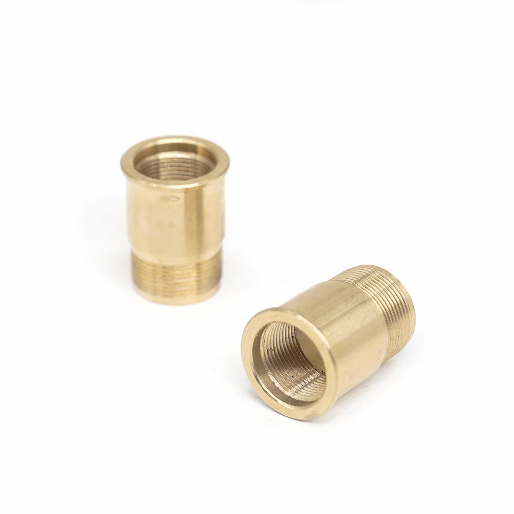 High Quality Customized Male Female Thread Cylindrical Lead-Free Pipe Rod Shaft Brass Flange Bushing