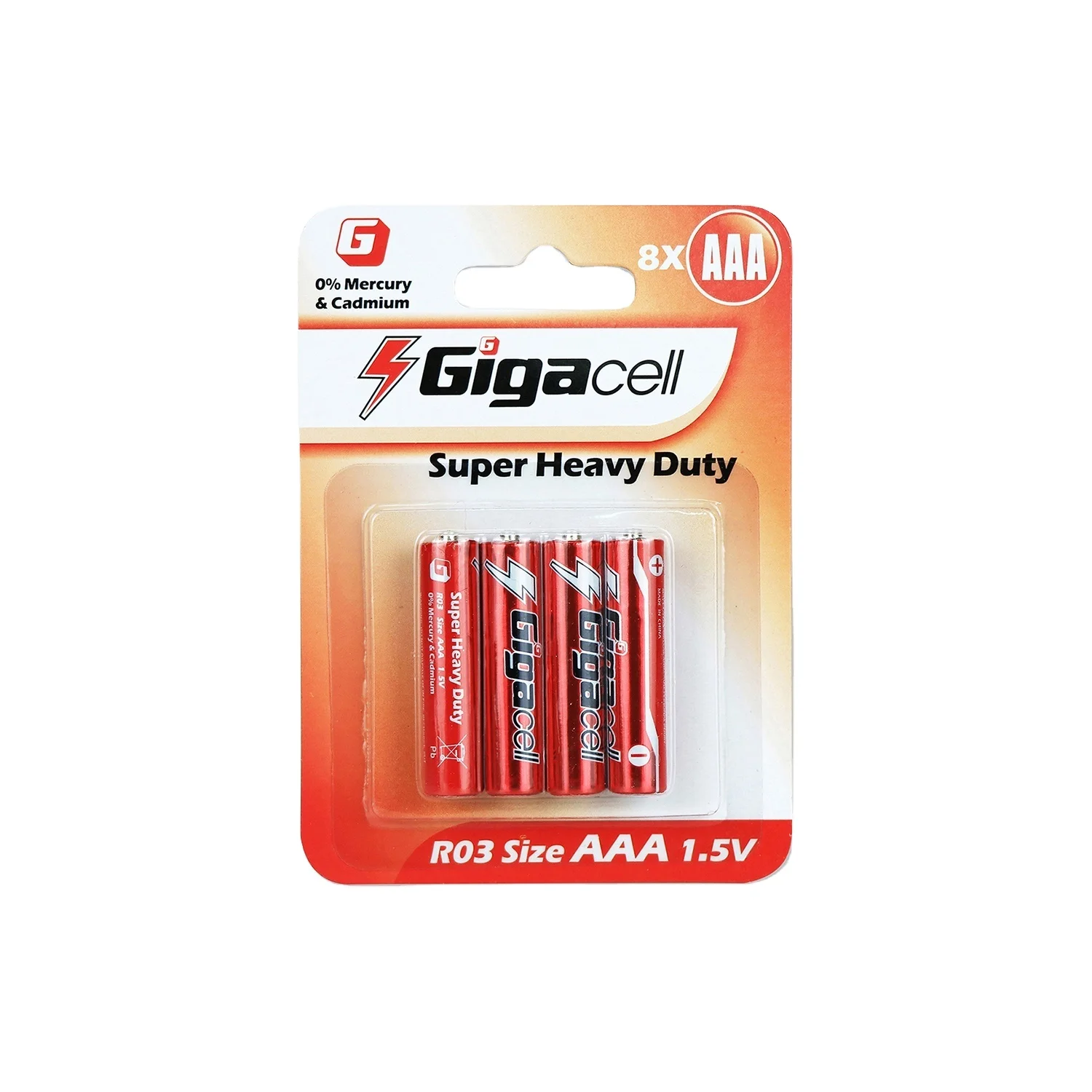 R03 battery Size AAA Super Heavy Duty Carbon battery