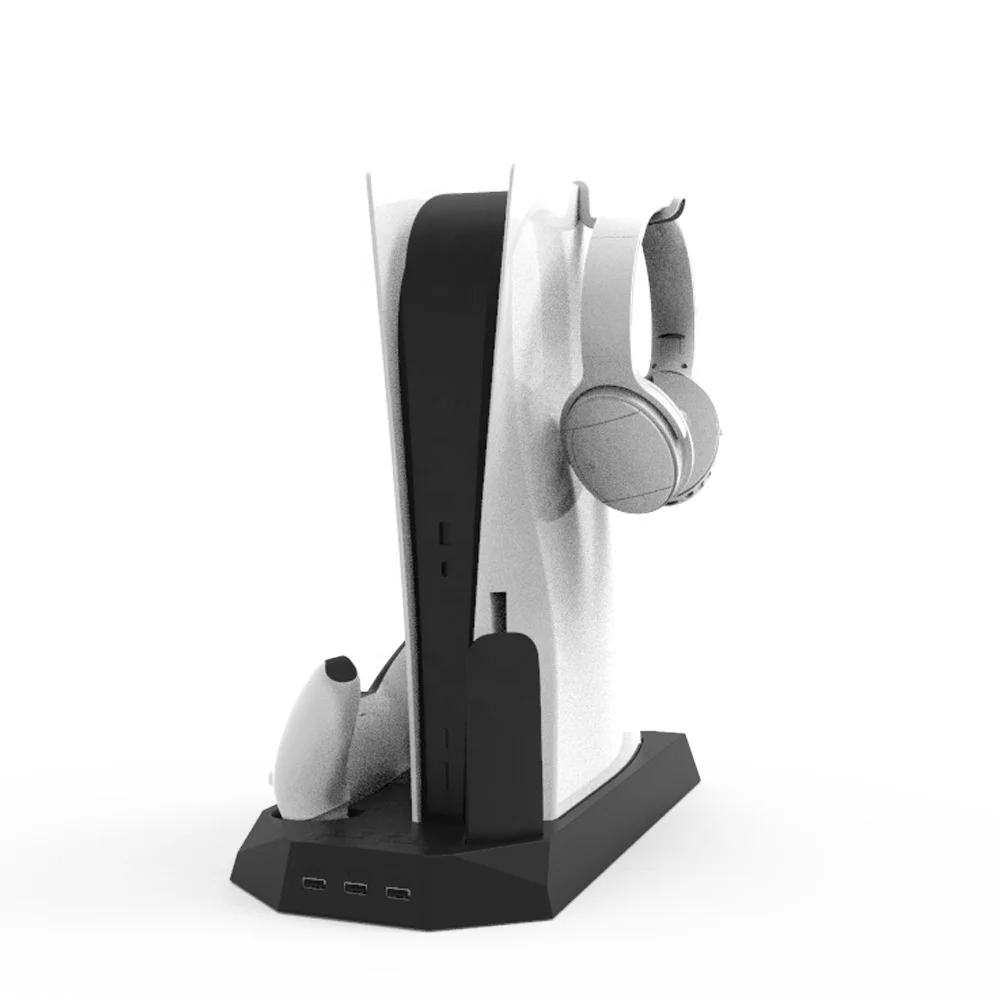 PS5 Console Cooling Fan Vertical Dual Charging Dock Charging Stand For Ps5 Playstation5 Joystick Gamepad For Ps5 Console Control