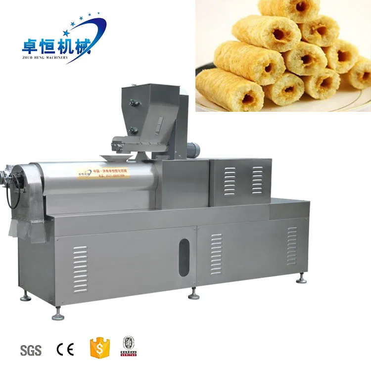 Cheddar Cheese Puffed Curls snacks machine production line
