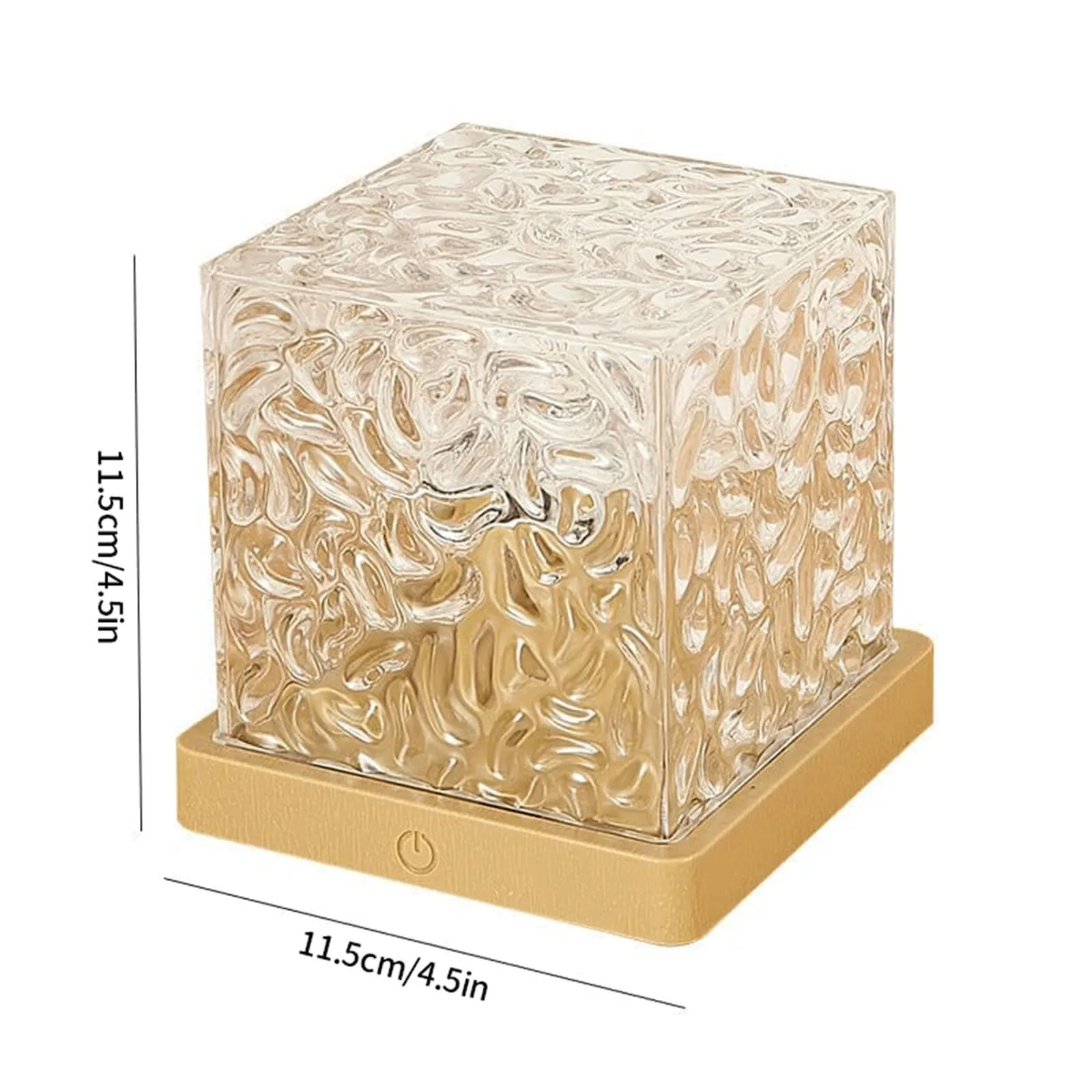 Aurora Northern Lights Ocean Wave Projector Night Gemly Water Ripple Cube Light Gradual Rotating Flame Wave Effect Colorful Lamp