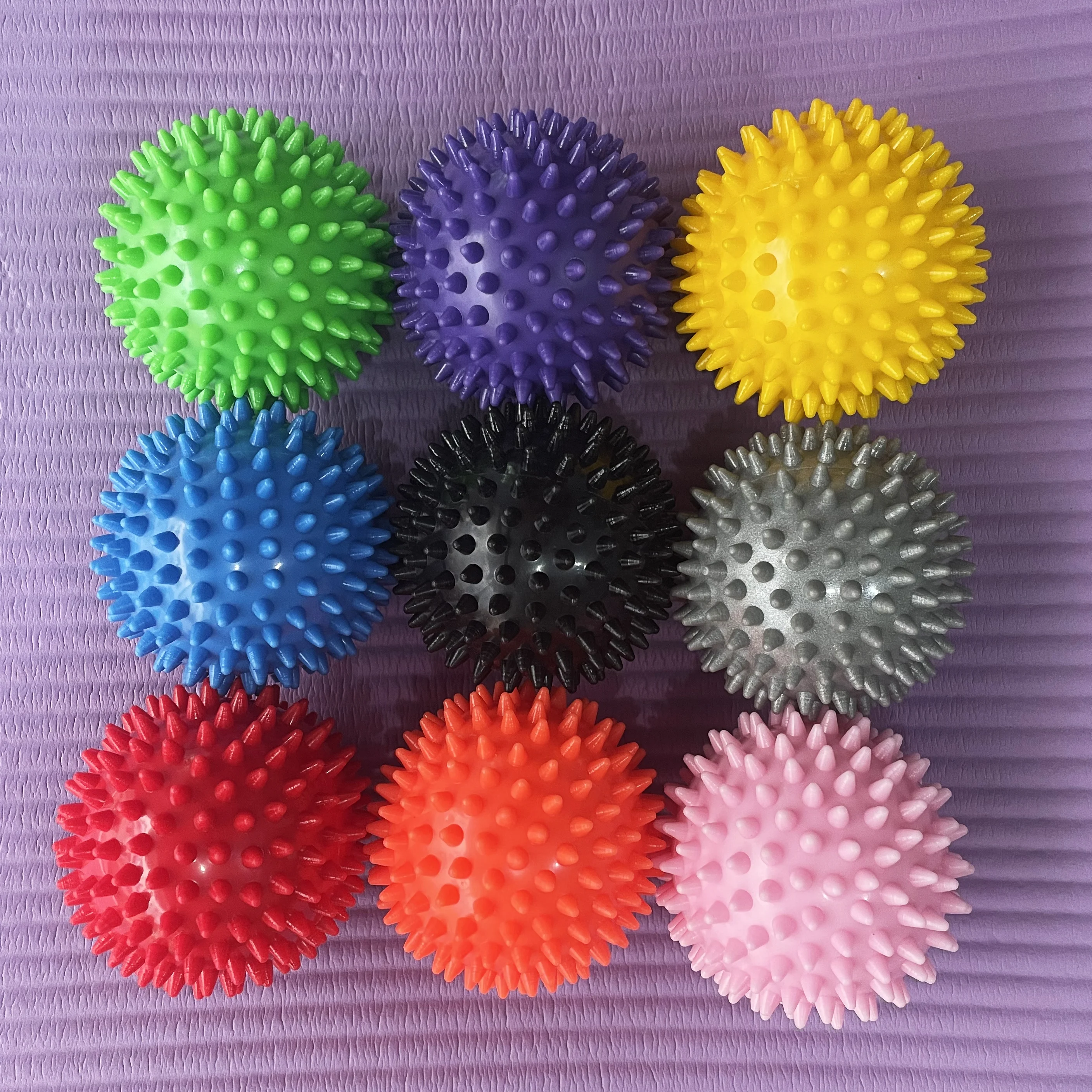 9 colors PVC spiky squishy ball 9cm