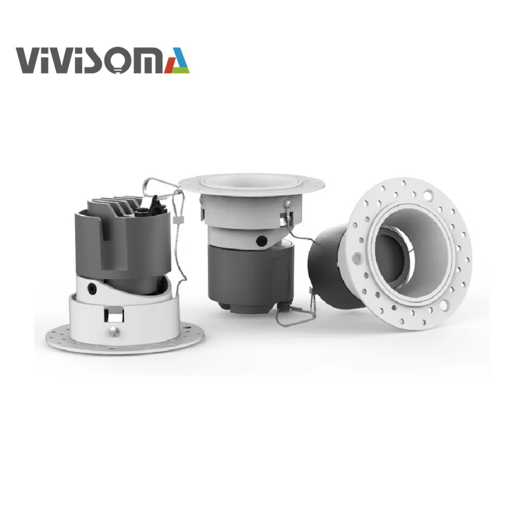 TR05002 Trimless led spotlight 7W 10W 15W 20W 25W 30W gold reflector adjustable cri90 led spotlight