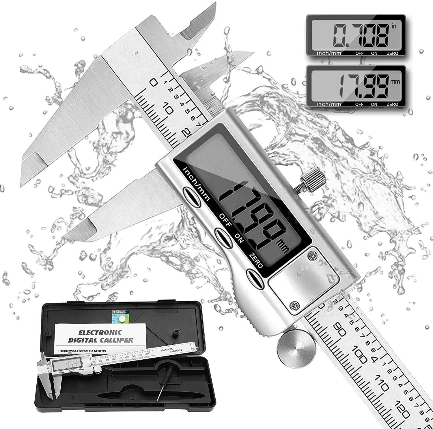 Wholesale high-precision electronic vernier caliper Measuring tool 150 mm Stainless Steel  Digital Caliper