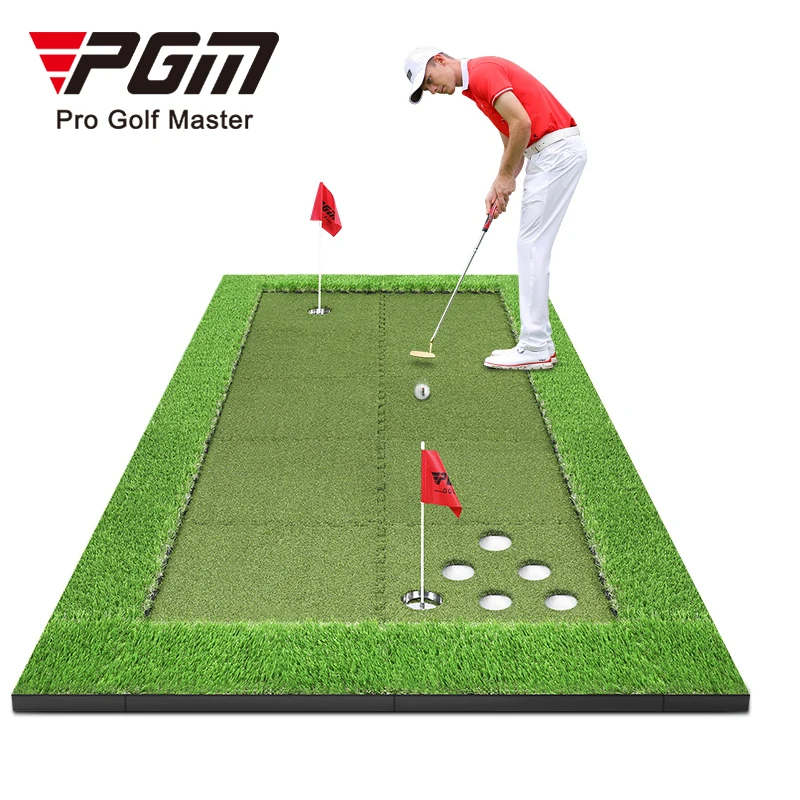 PGM GL019 mini golf outdoor carpet putting green kits portable nylon putting green
