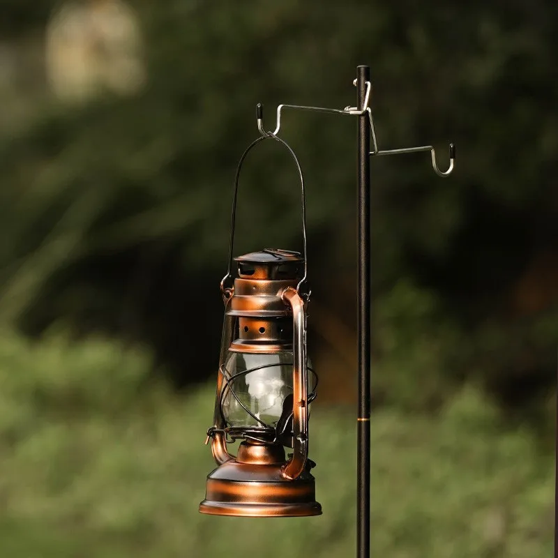 Black Paint Lamp Camping Light Lantern Stand Lightweight Light Poles accessory