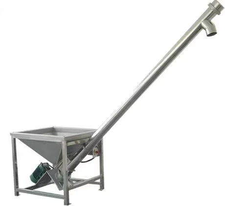 stainless steel screw conveyor auger screw conveyer feeder wth hopper