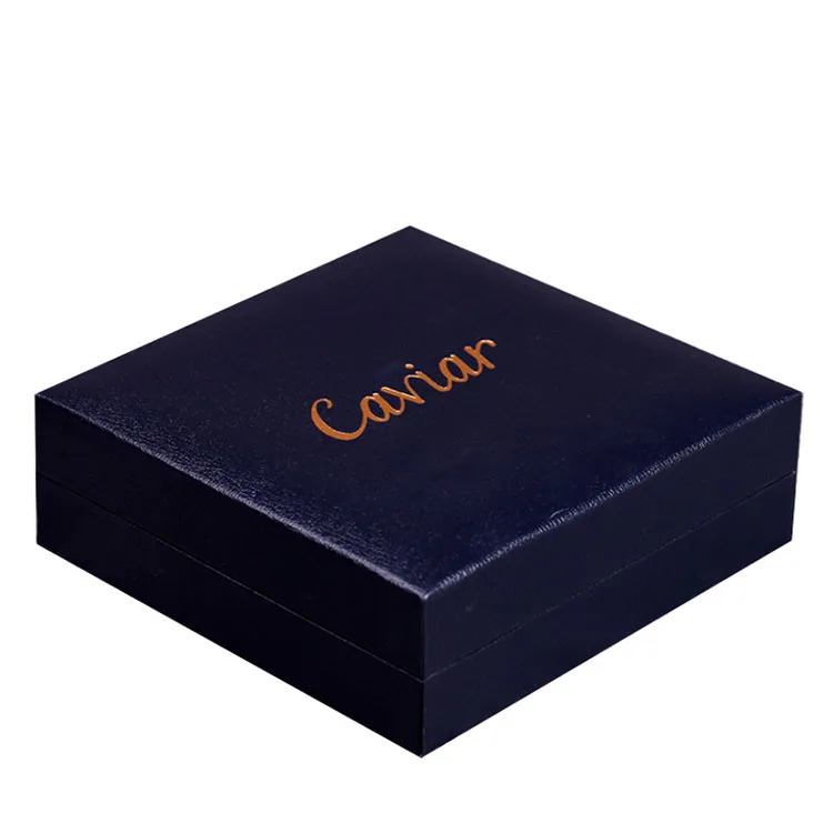 luxury caviar box with pu leather and EVA inside
