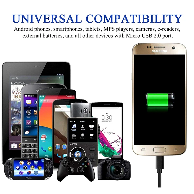 viptek bm rca al vipfan l plug boxed pack strong gaming black android micro usb 3.0 cable charger 6 inch to ttl cable for huawei