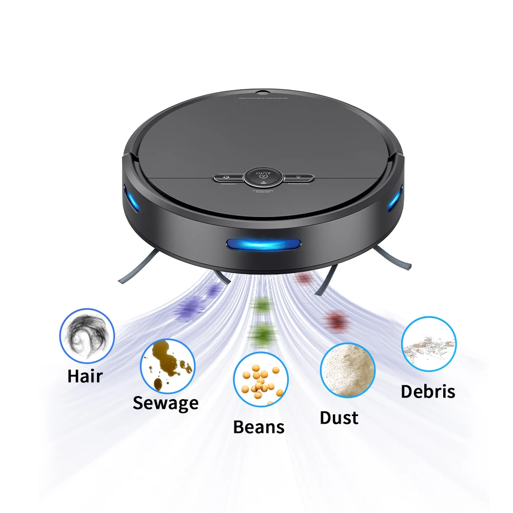 Автоматический робот-пылесос Geerlepol для сухой и влажной уборки Швабра уборка дома пылесос + щетка