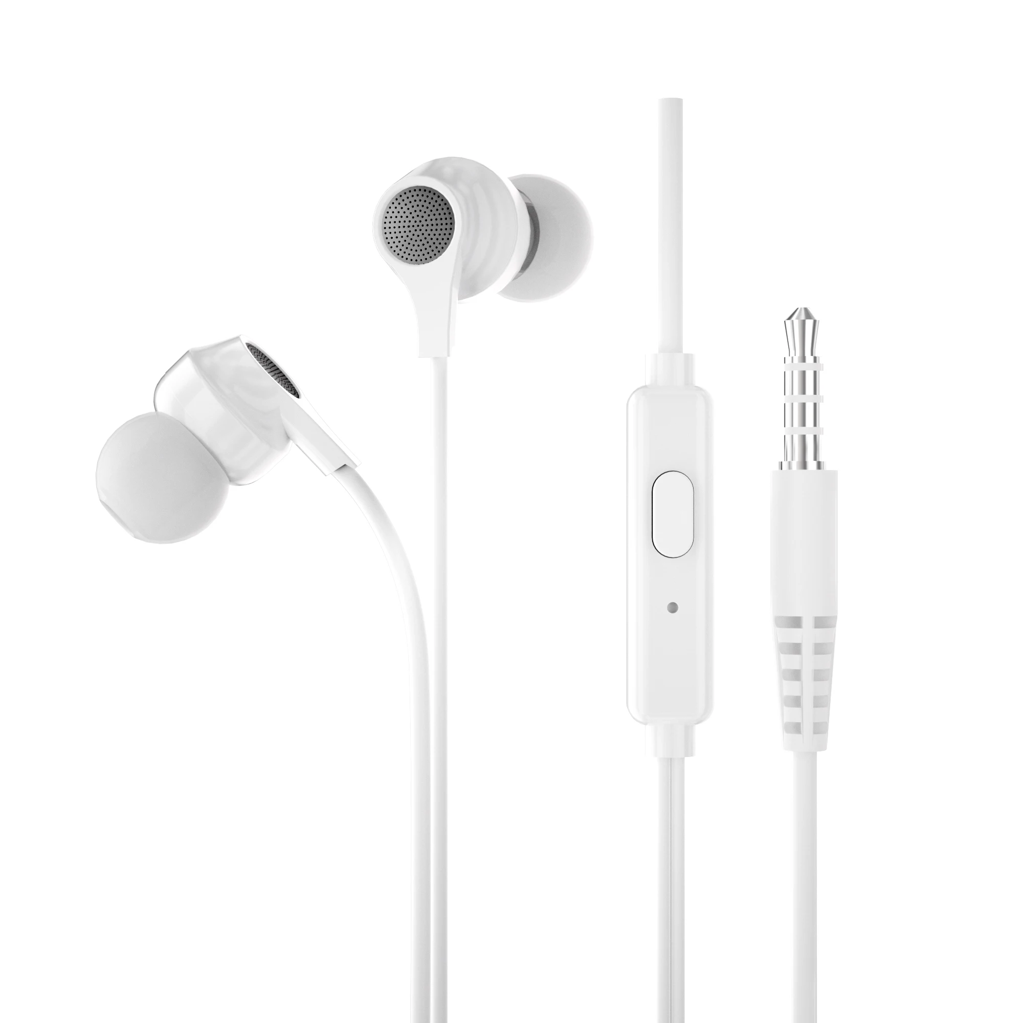 KINGLEEN i1912 Wired Earphone Headphone Handsfree Mic 3.5mm Stereo Sound Headset Earbuds Earpieces Microphone Earphones