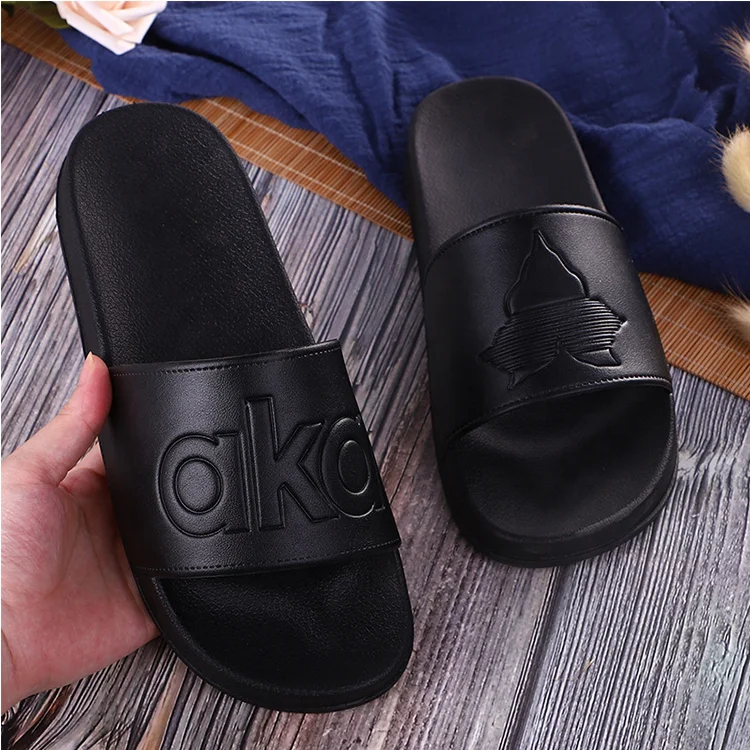 
Custom Embossed Printing Slides Shoes for Women Summer Flat PVC Slippers and Ladies Sandals  (1600170303245)