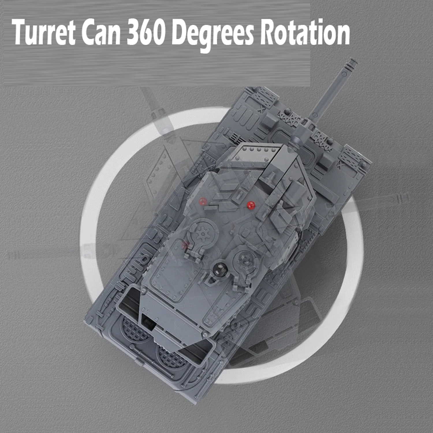 KK 2024 New 6 Functions Remote Control Tank Toy With Sound Light,Simulation 2.4Ghz RC Combat Battle Tank Car Toys For Boys Kids