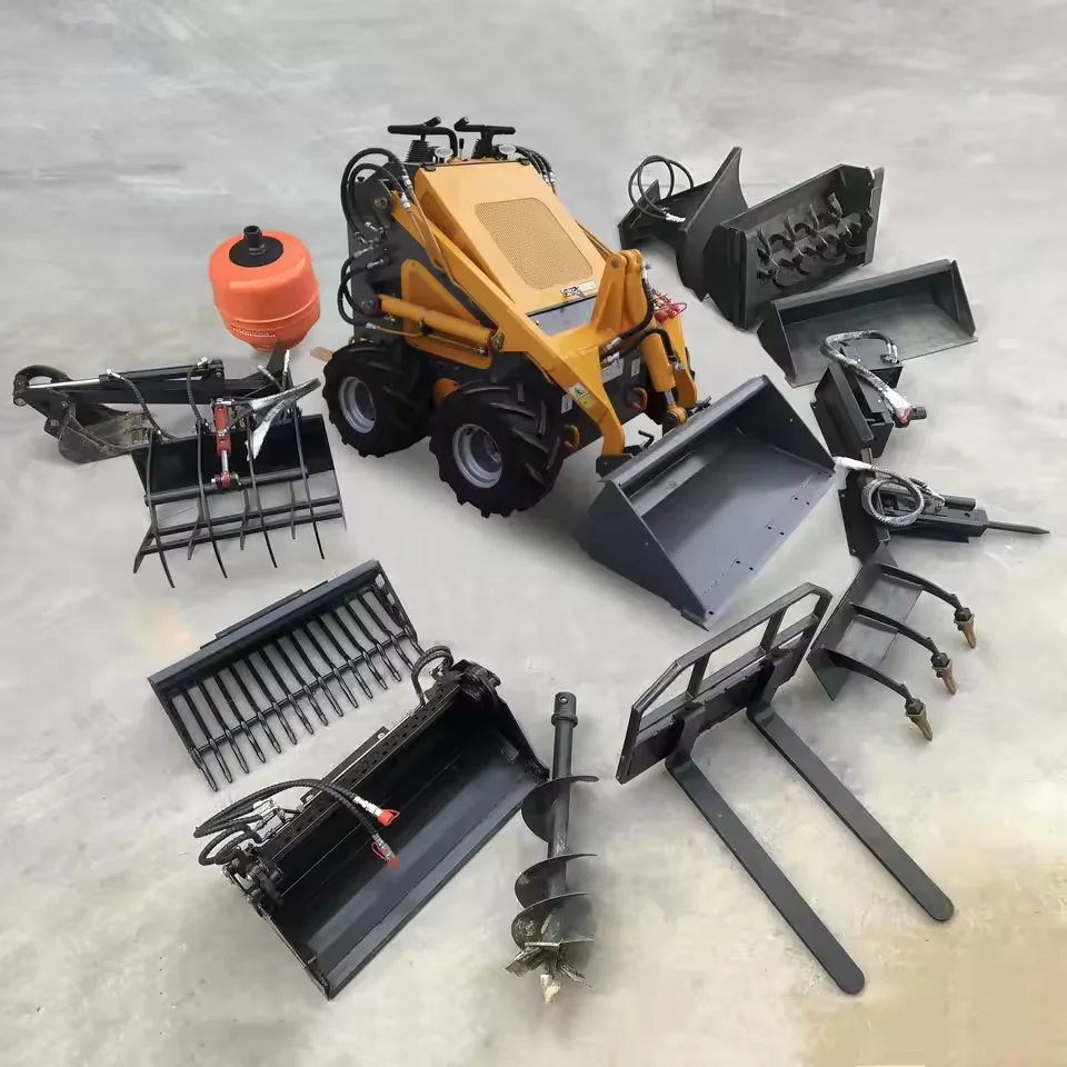 Available for wholesale sale EPA EURO5 skid steer loader mini track skid steer loader Industrial slip loaders One year warranty