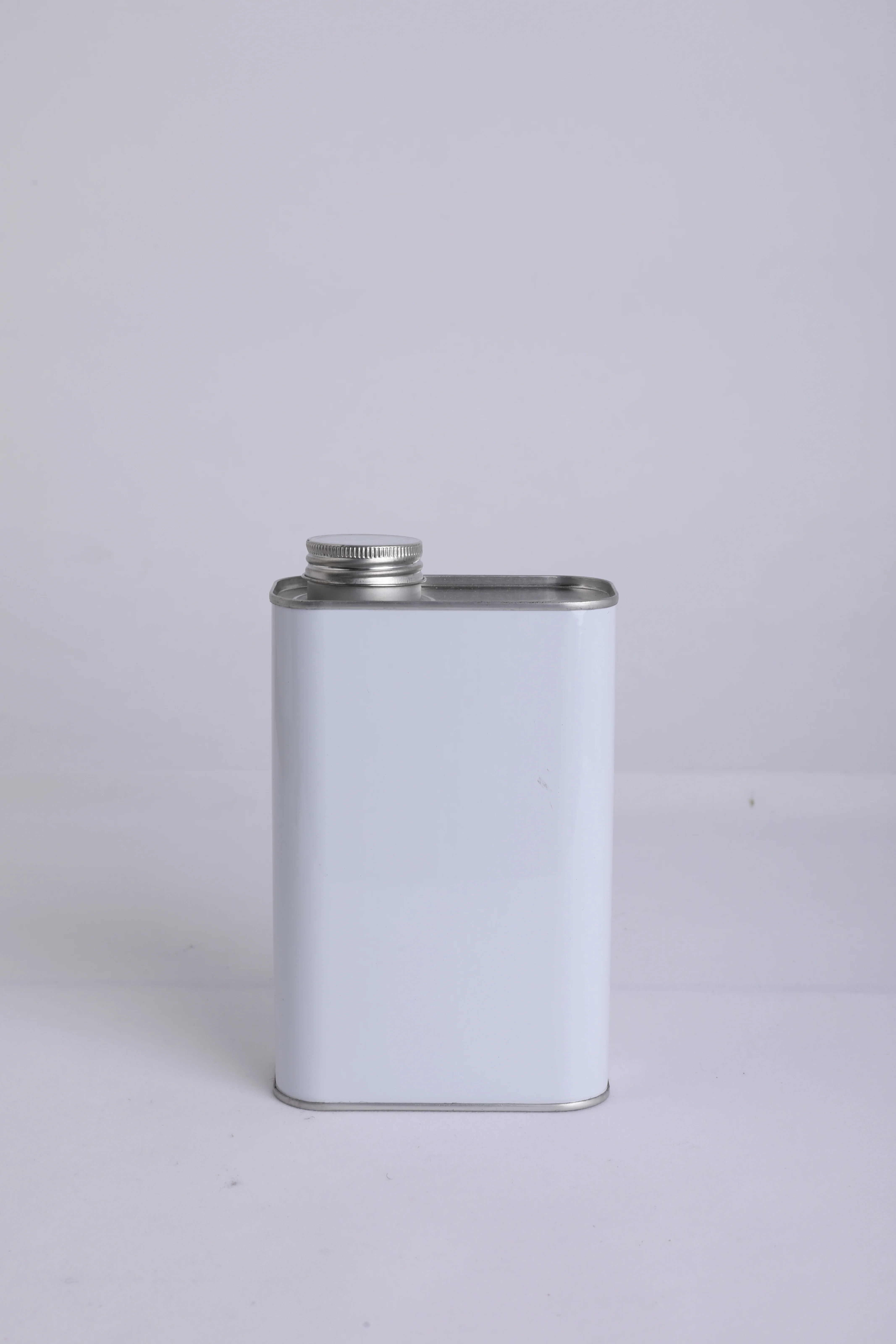 1L White-Coated Square Metal Can with 38 Threaded Ports