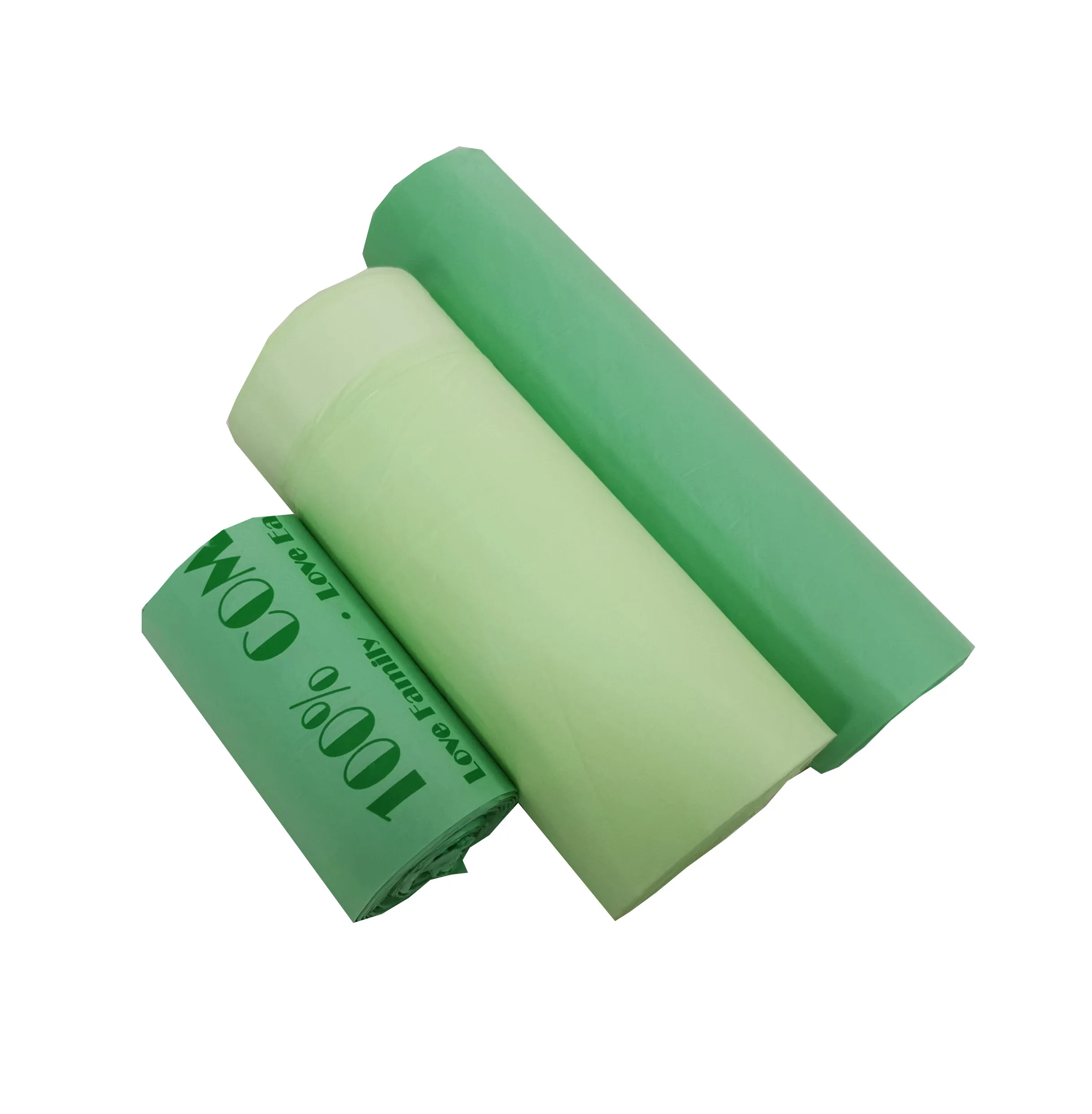 EN13432 Corn Starch Based Wholesale Biodegradable 100% Compostable Garbage Bags on Roll