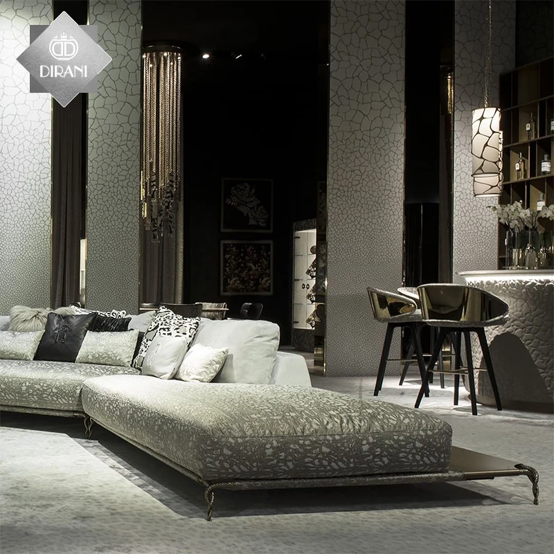 simple Nordic living room Malaysia wood leg leather sofa sets furniture design royal L shape 6 seater sofa set for living room