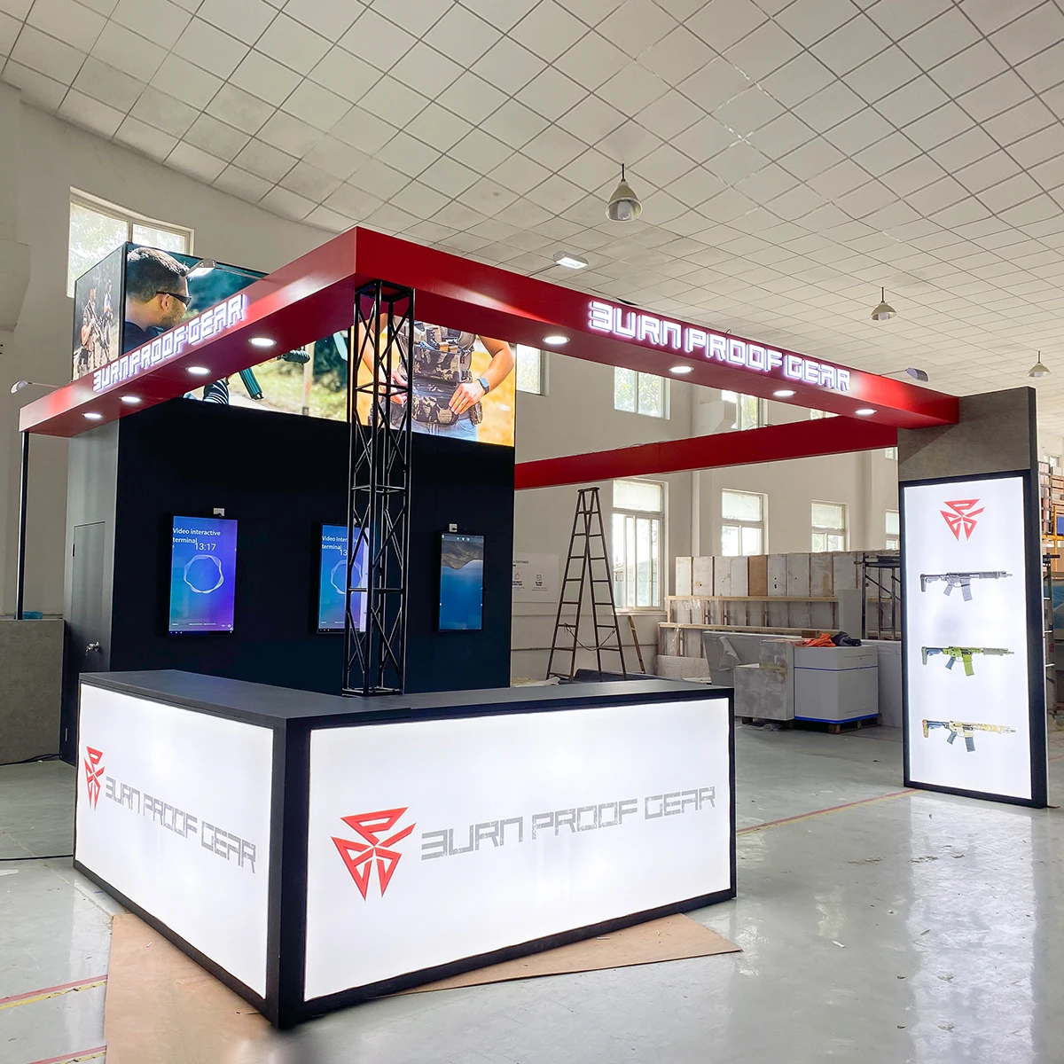 DIYBOOTH 20 X 20  Self Setup Module Easy Build Customized Backlit Exhibition Booth Tradeshow Display Manufactures for Shotshow