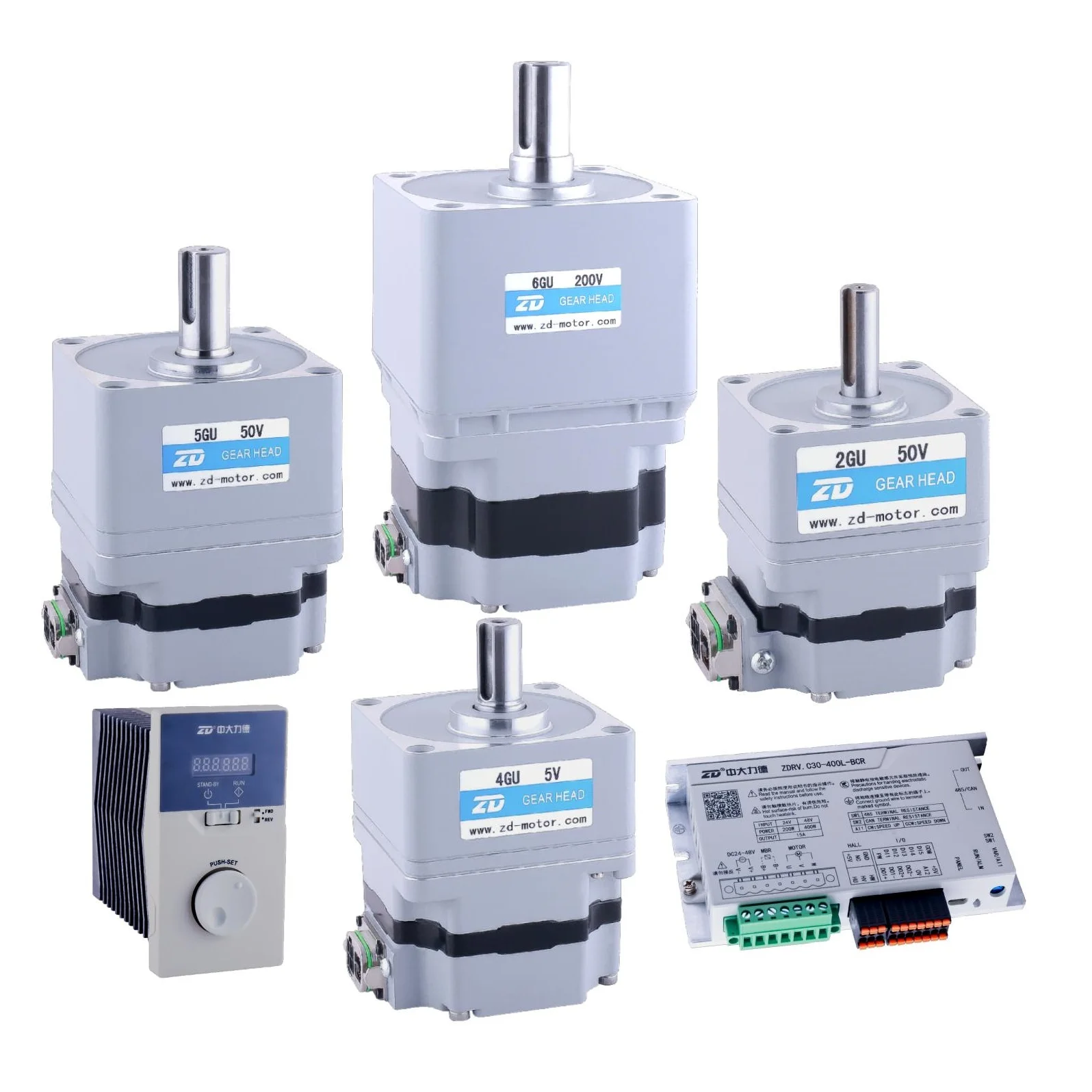 ZD 24v 48v 220v 15W To 90W 120W 200W 400W To 750W L Type Right Angle High Torque Brushless DC Gear Motor For Conveyor Motor