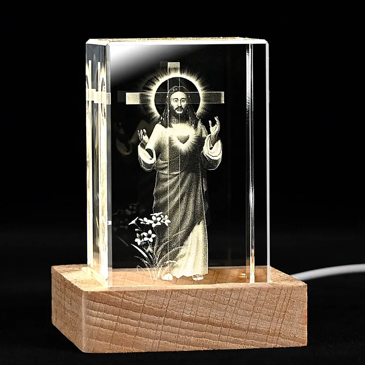 Honor of crystal New Design glass cube 3d laser engraving custom 3d laser crystal crafts crystal cube souvenir