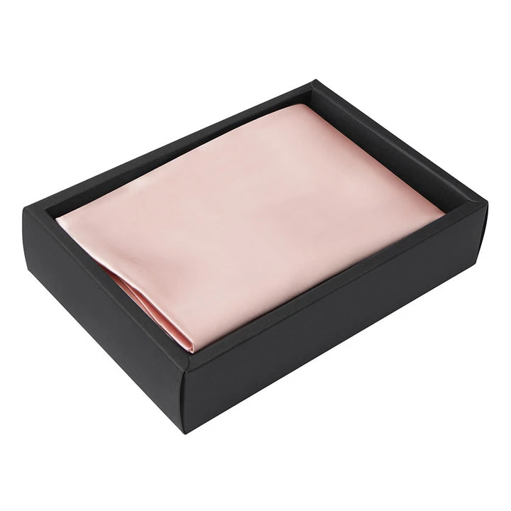 6A Degree High quality Standard Size Luxury Magnetic Gift Set Cosmetic Box cardboard Box Silk Pillowcase with  Box Packaging