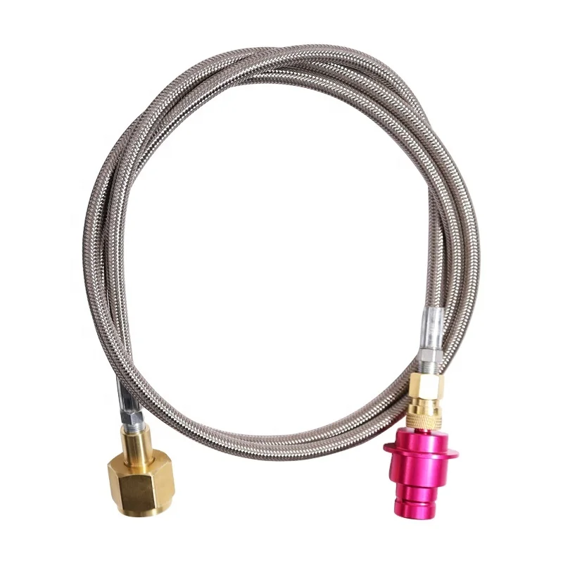 1.5m Soda Water Cylinder Soda Maker Stream DUO Terra Art Quick Disconnect to External Co2 Tank Adapter & Hose Kit W/QD Connector