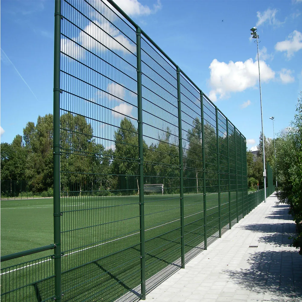 2d galvanized and powder coated double steel welded wire mesh fence 868 656 panel factory welded fence