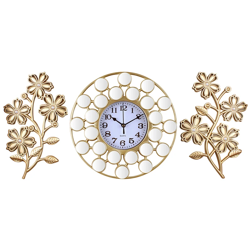 Wall Home Decoration Clock Set Plastic Photo Frame Three-dimensional Living Room
