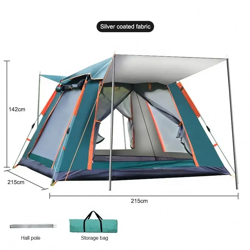 Instant Easy Carry Out  Waterproof 5-8 Person Family glamp Travel Outdoor camping tent